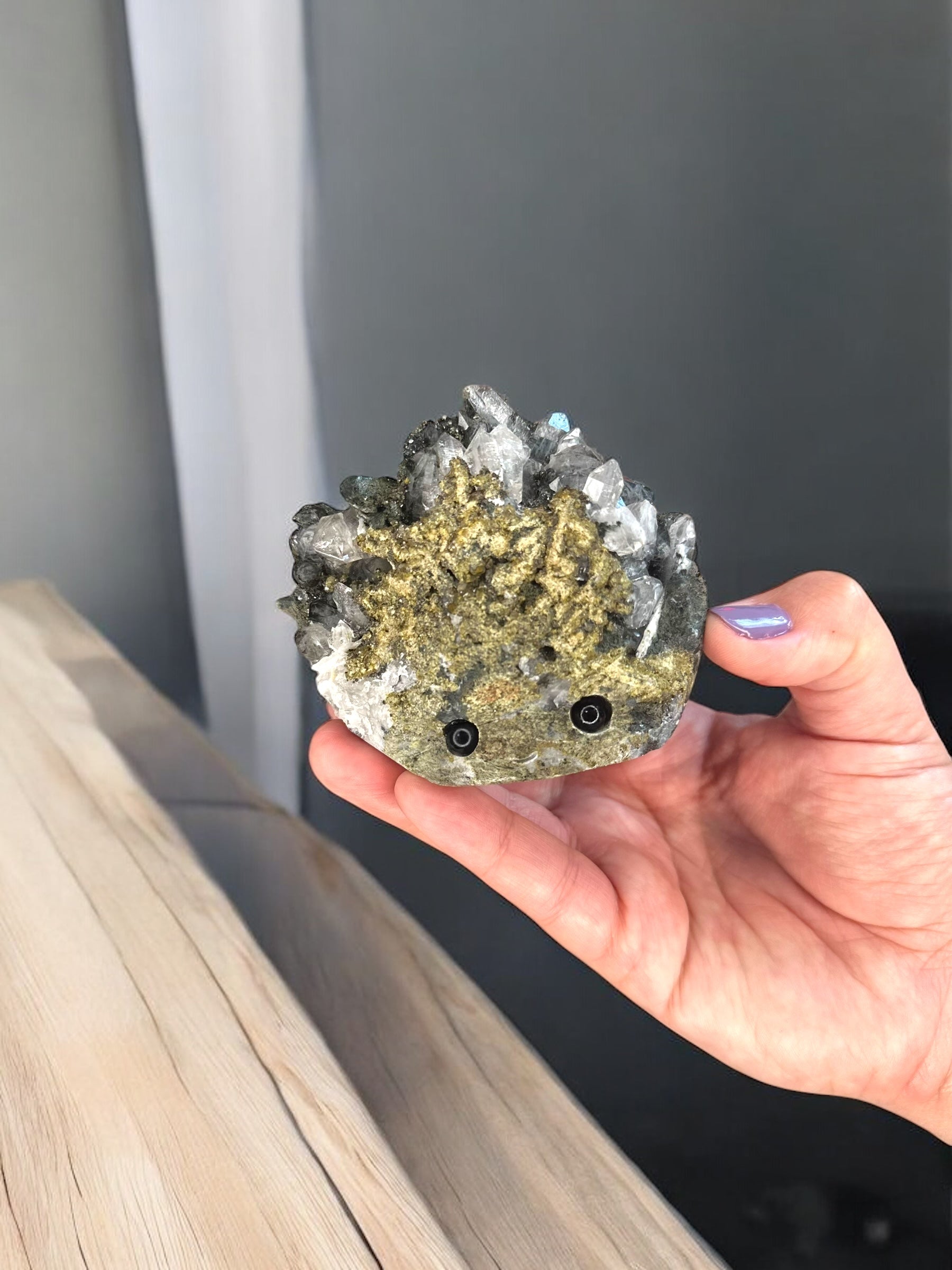 Epidote with Clear Specimen - Reiki Lunas Shop