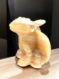 Load image into Gallery viewer, Large Orange Calcite Baby Dragon Toothless - Reiki Lunas Shop
