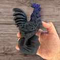 Load image into Gallery viewer, Obsidian Hand Carved Collectible Rooster - Reiki Lunas Shop
